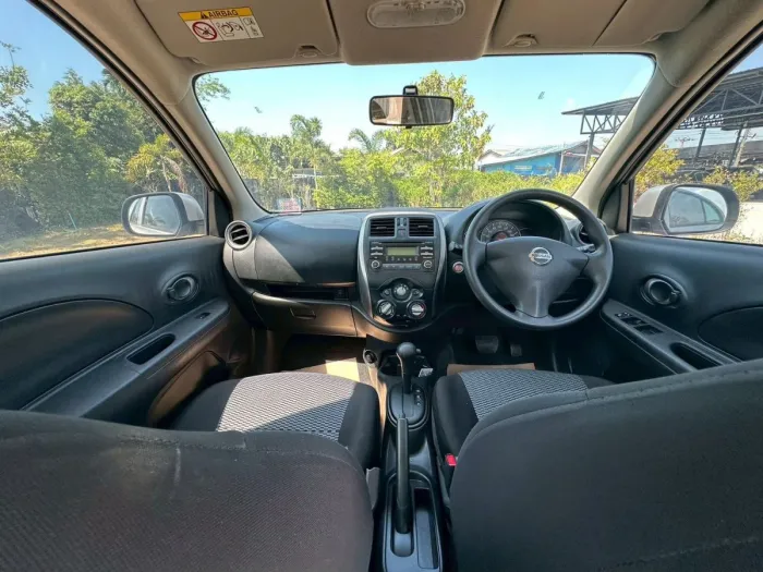 Front view of Nissan March 1.2 EL year 2022 silver color used car in Hatyai รูปที่ 14